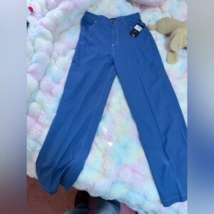 NWT RVCA Recession Collection High Rise Pants | Periwinkle Contrast Stitch